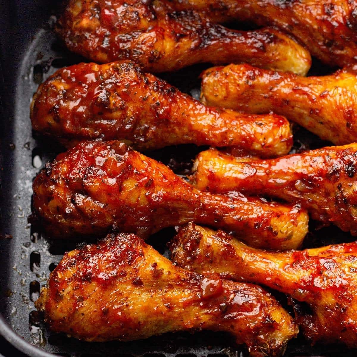 Barbecue Chicken Legs in the Air Fryer