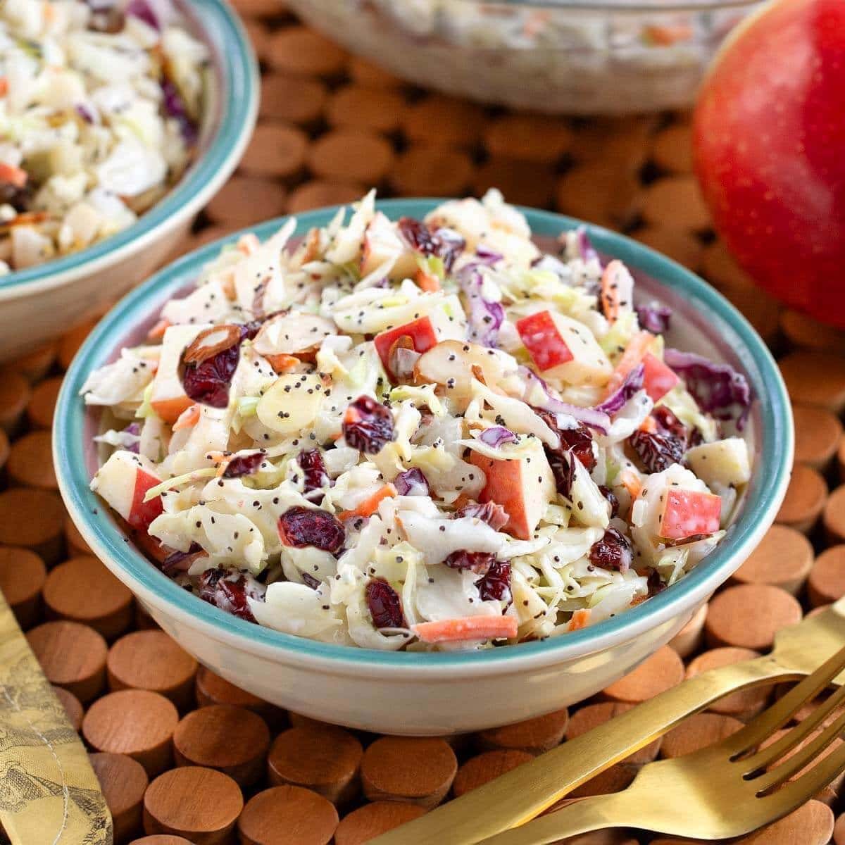 Apple Cranberry Coleslaw with Honey