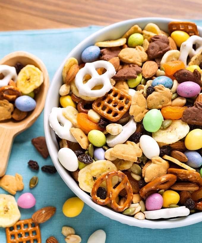 Bunny Bait Easter Trail Mix with Banana Chips