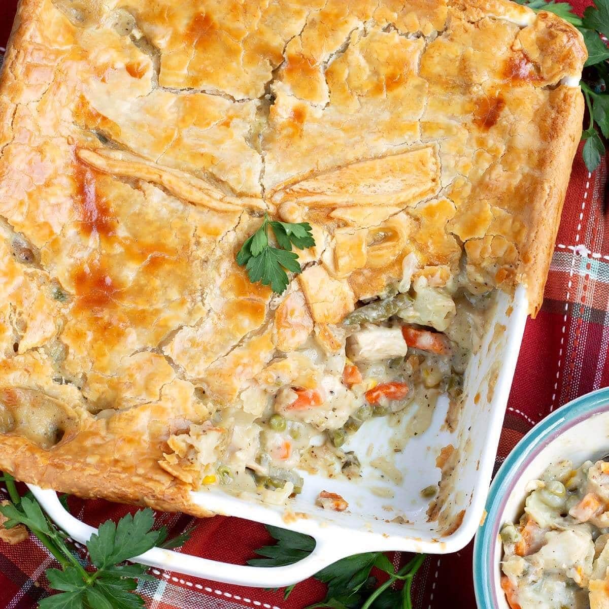 Chicken Pot Pie with Mixed Vegetables