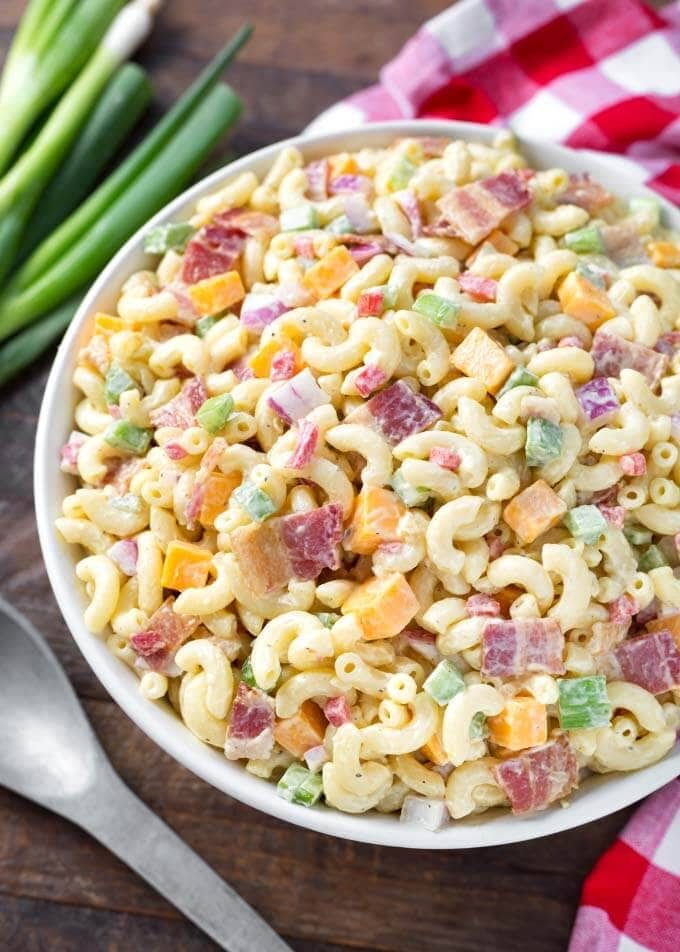 Macaroni Salad with Olives