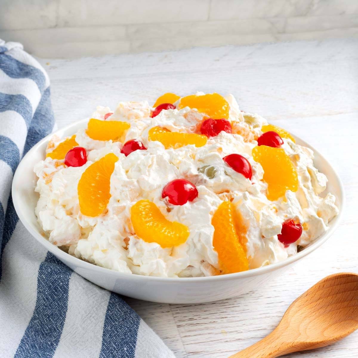 Creamy Fruit Salad with Block Cream Cheese