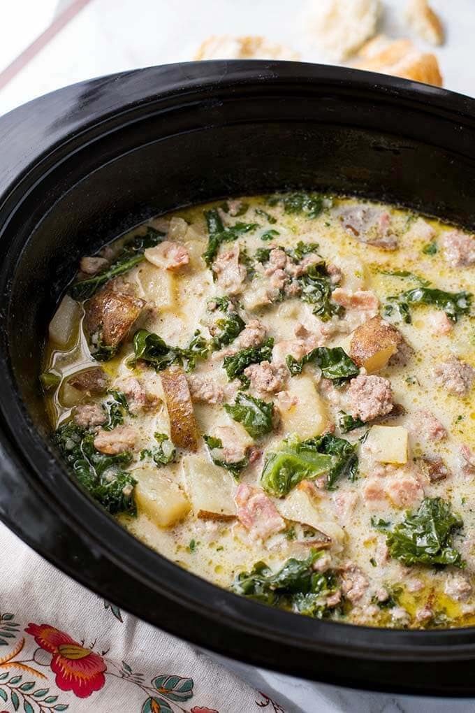 Zuppa Toscana Sausage Potato Soup with Heavy Cream