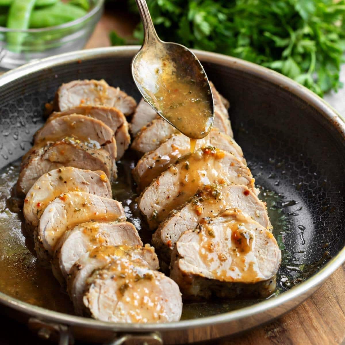 Baked Pork Tenderloin with Lemon Juice
