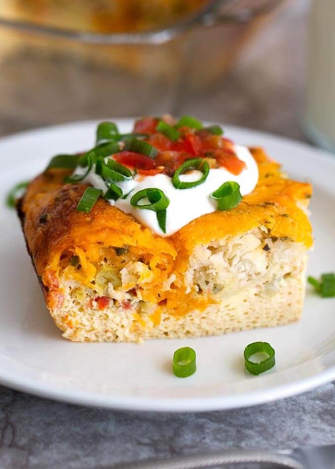 Breakfast Egg Bake with Sour Cream