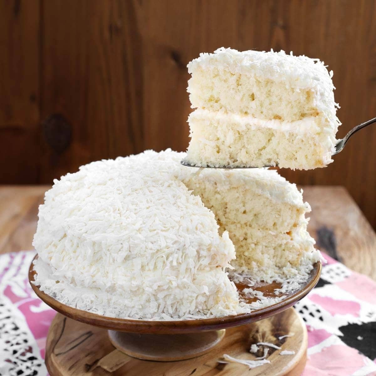 Coconut Cake with Tub Frosting