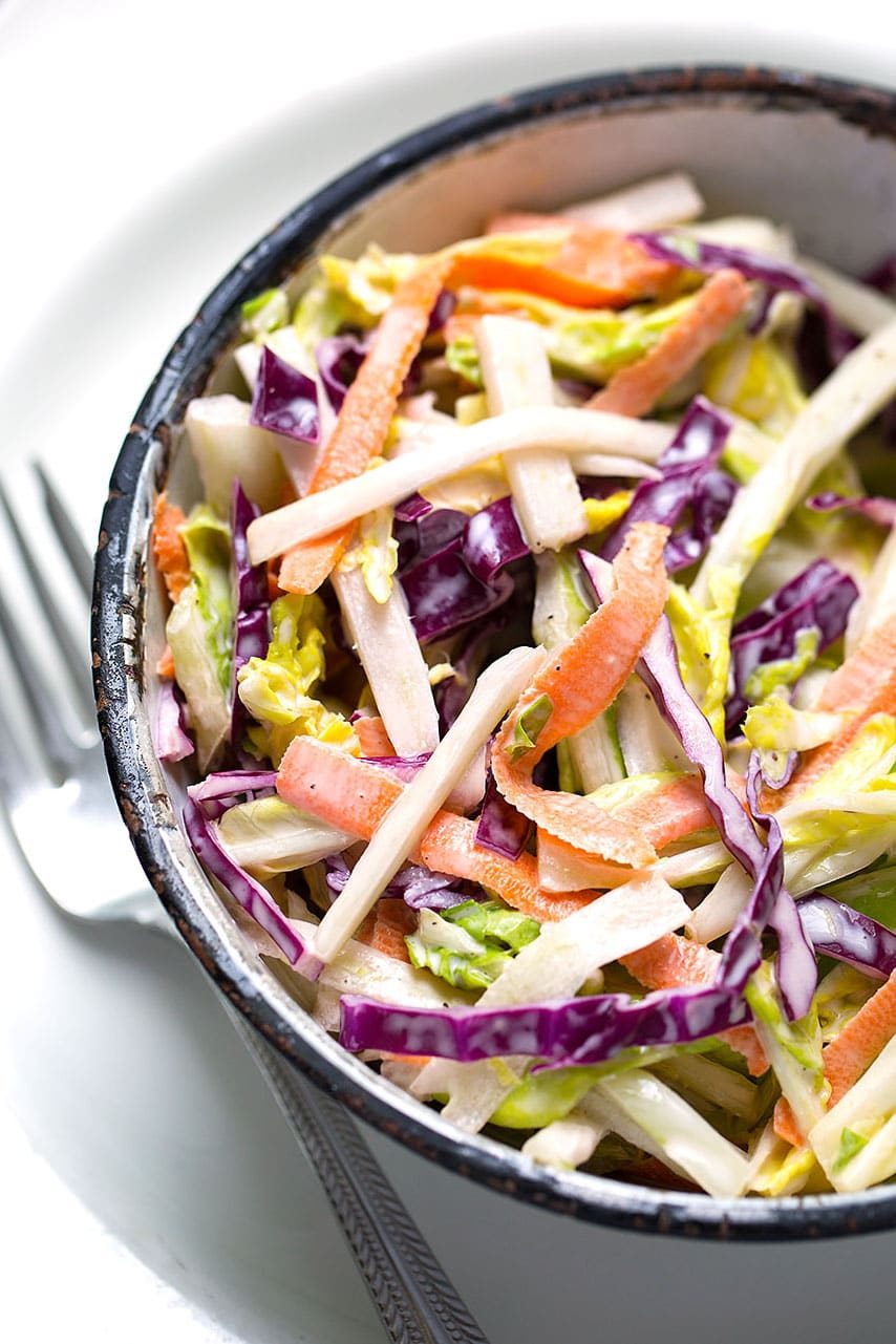Creamy Coleslaw with Apple Cider Vinegar