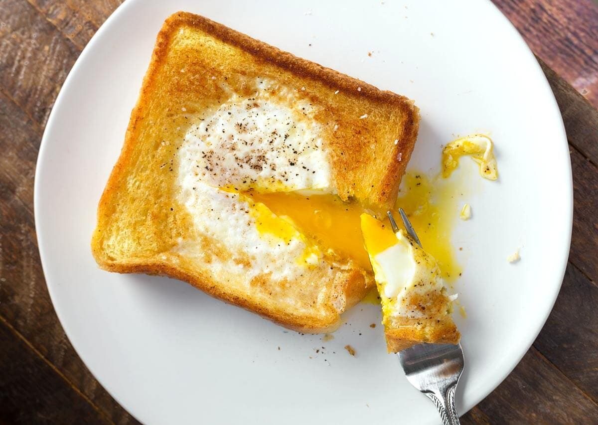 Egg in a Hole with Bread