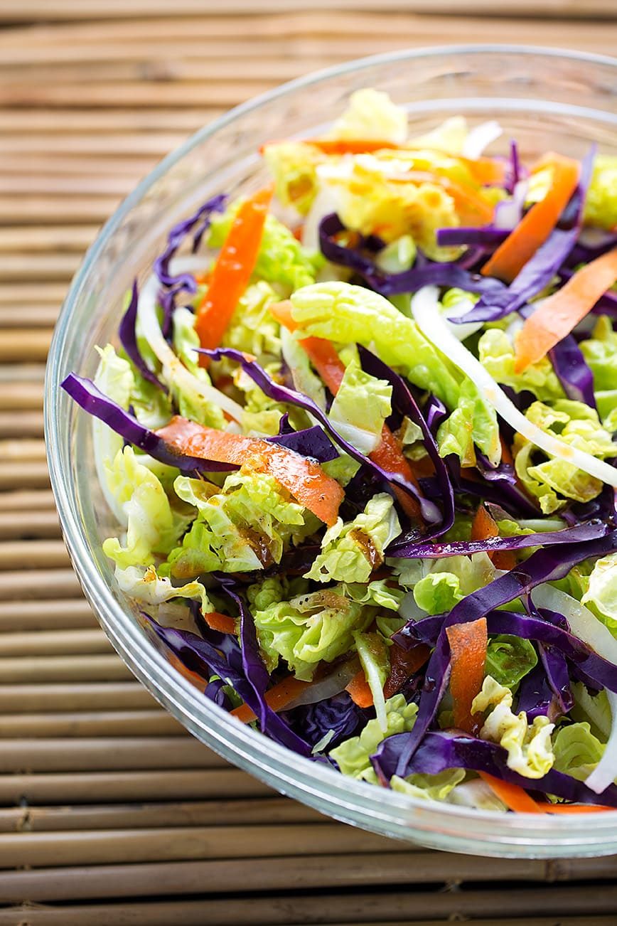 Fresh Asian Slaw with Tbsp Seasoned Rice