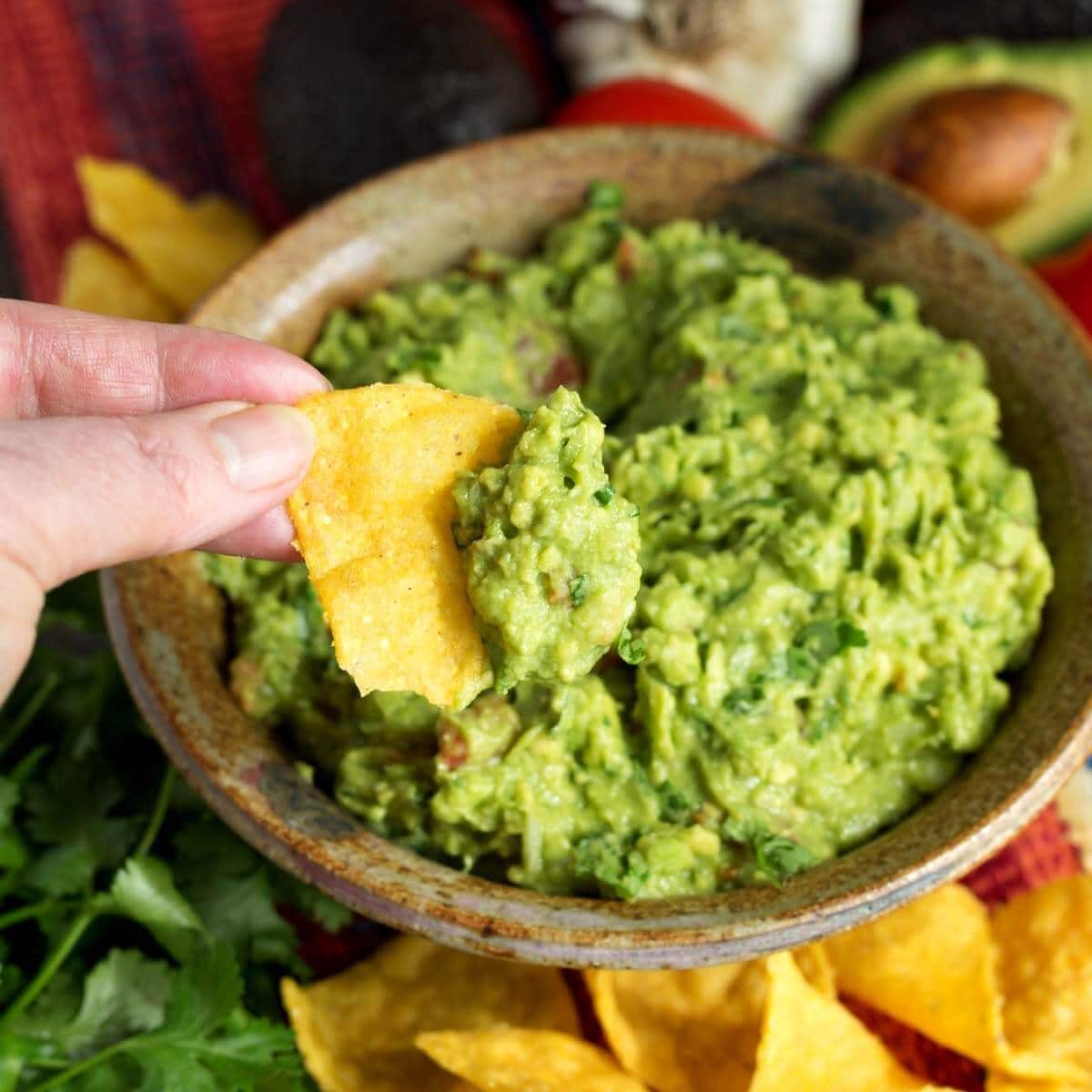 Fresh Guacamole with Roma Tomato