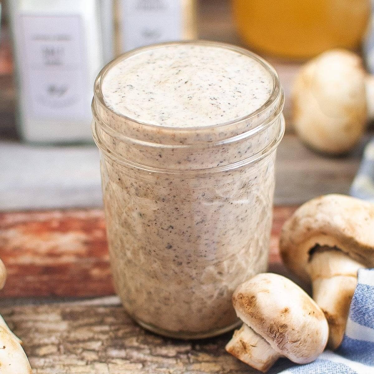 Condensed Cream of Mushroom Soup with Half