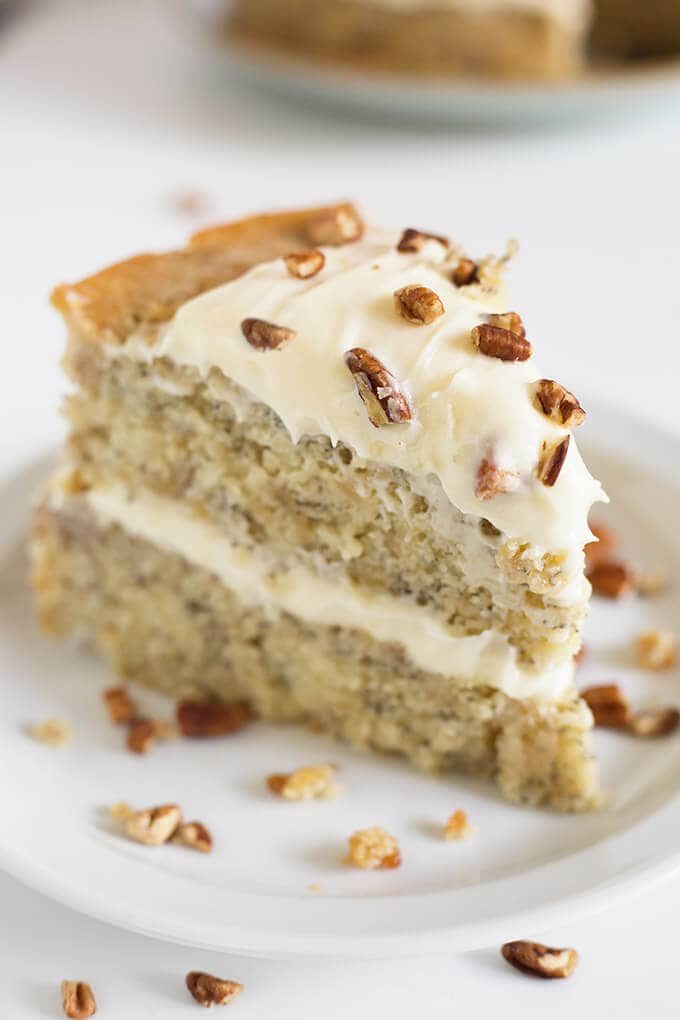 Incredible Banana Cake with Walnuts Pecans