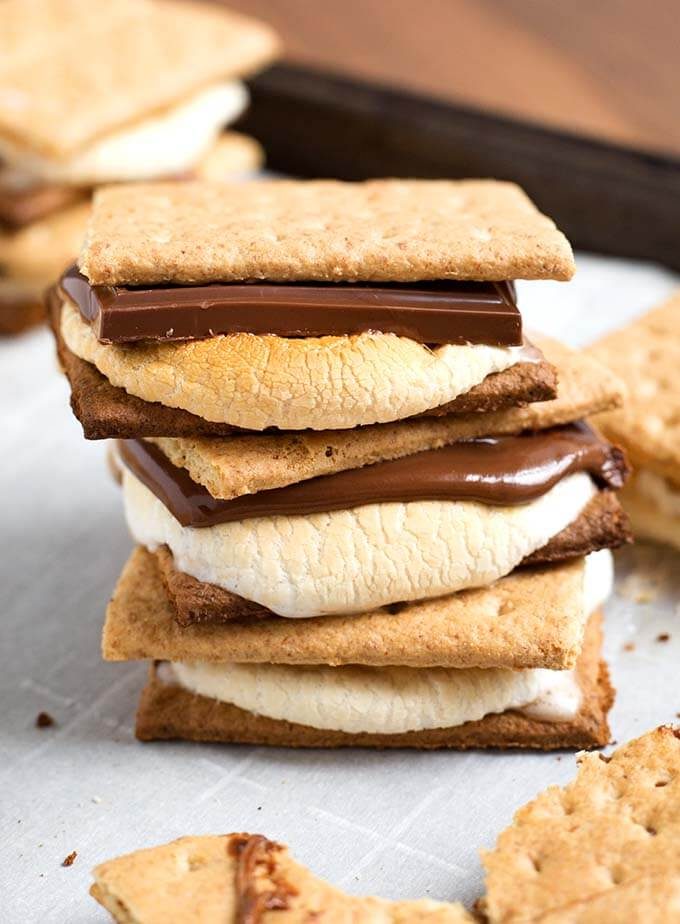 Indoor Oven S'mores with Thin Peanut Butter