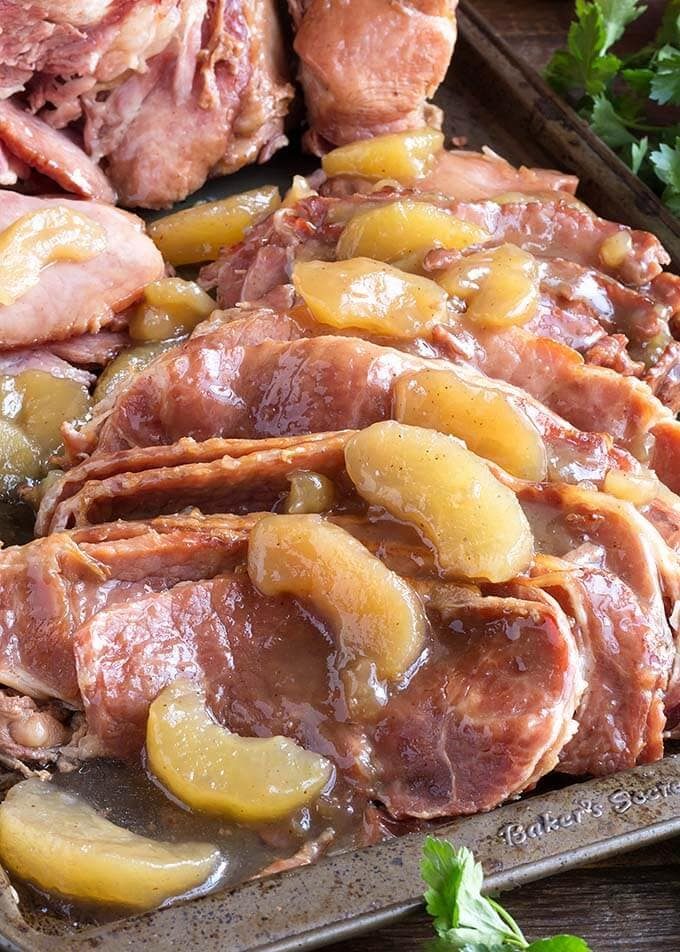 Pressure Cooker Apple Pie Ham