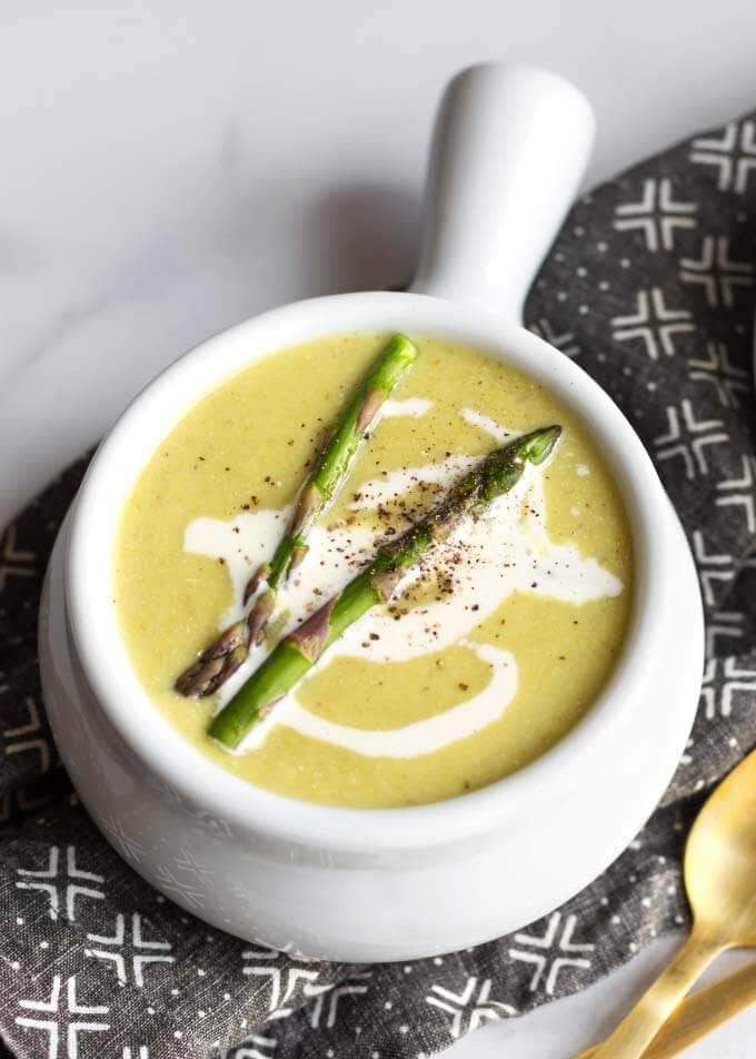 Asparagus Soup with Tsp Lemon Juice