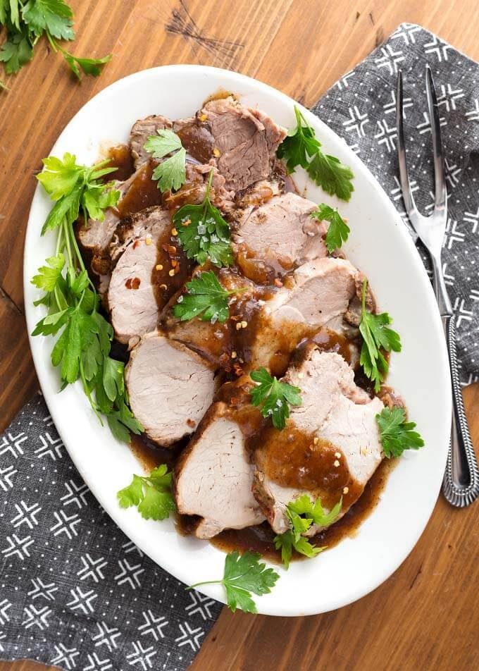 Balsamic Pork Loin Roast with Honey