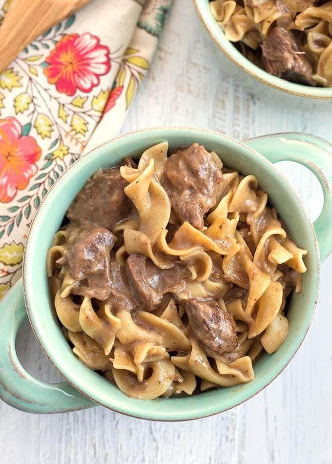 Beef and Noodles with Sour Cream