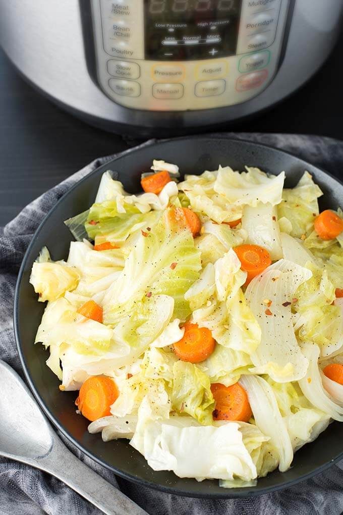 Pressure Cooker Cabbage Side Dish