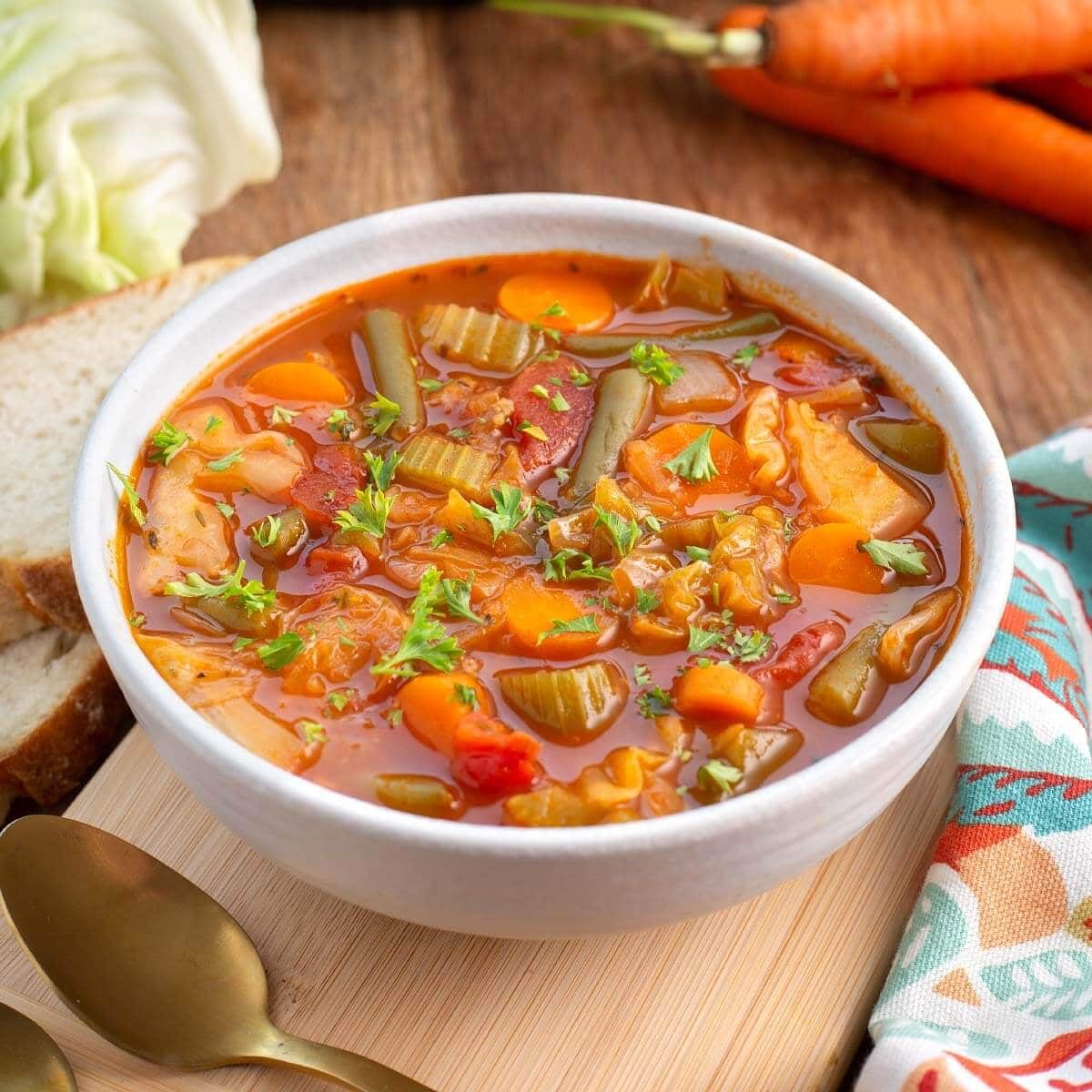 Cabbage Soup with Beans
