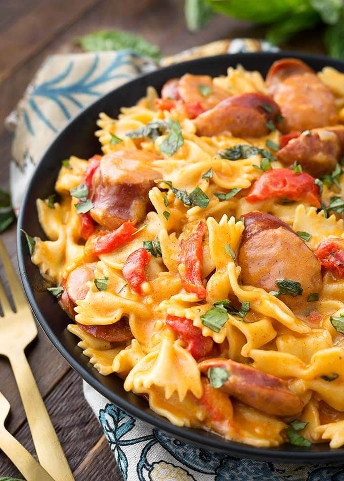 Cajun Pasta with Basil