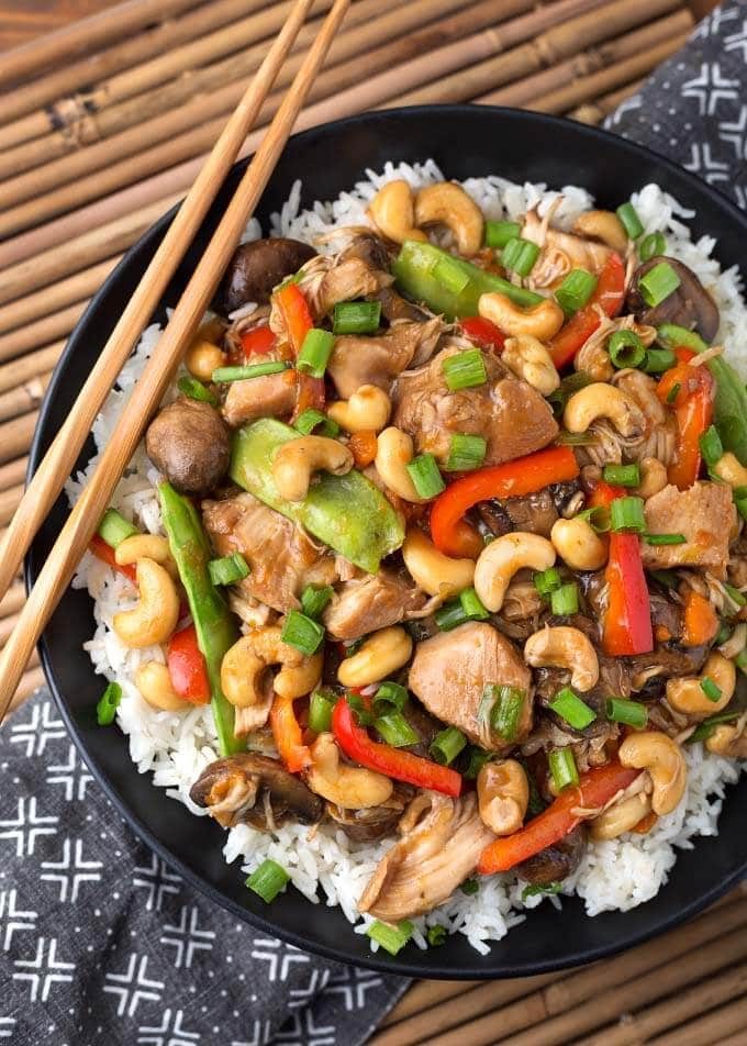 Cashew Chicken in the Pressure Cooker