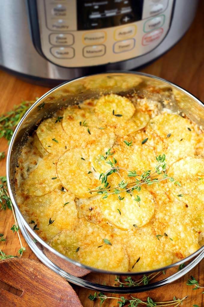 Cheesy Scalloped Potatoes with Half