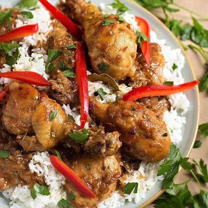 Chicken Adobo Filipino in the Pressure Cooker