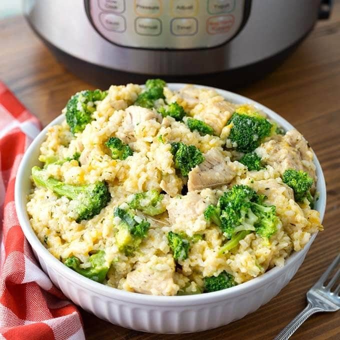 Chicken Broccoli Rice Casserole in the Pressure Cooker