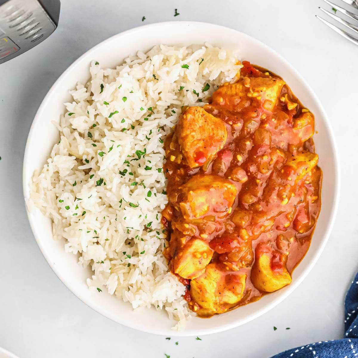 Chicken Curry with Coconut Rice with Sugar