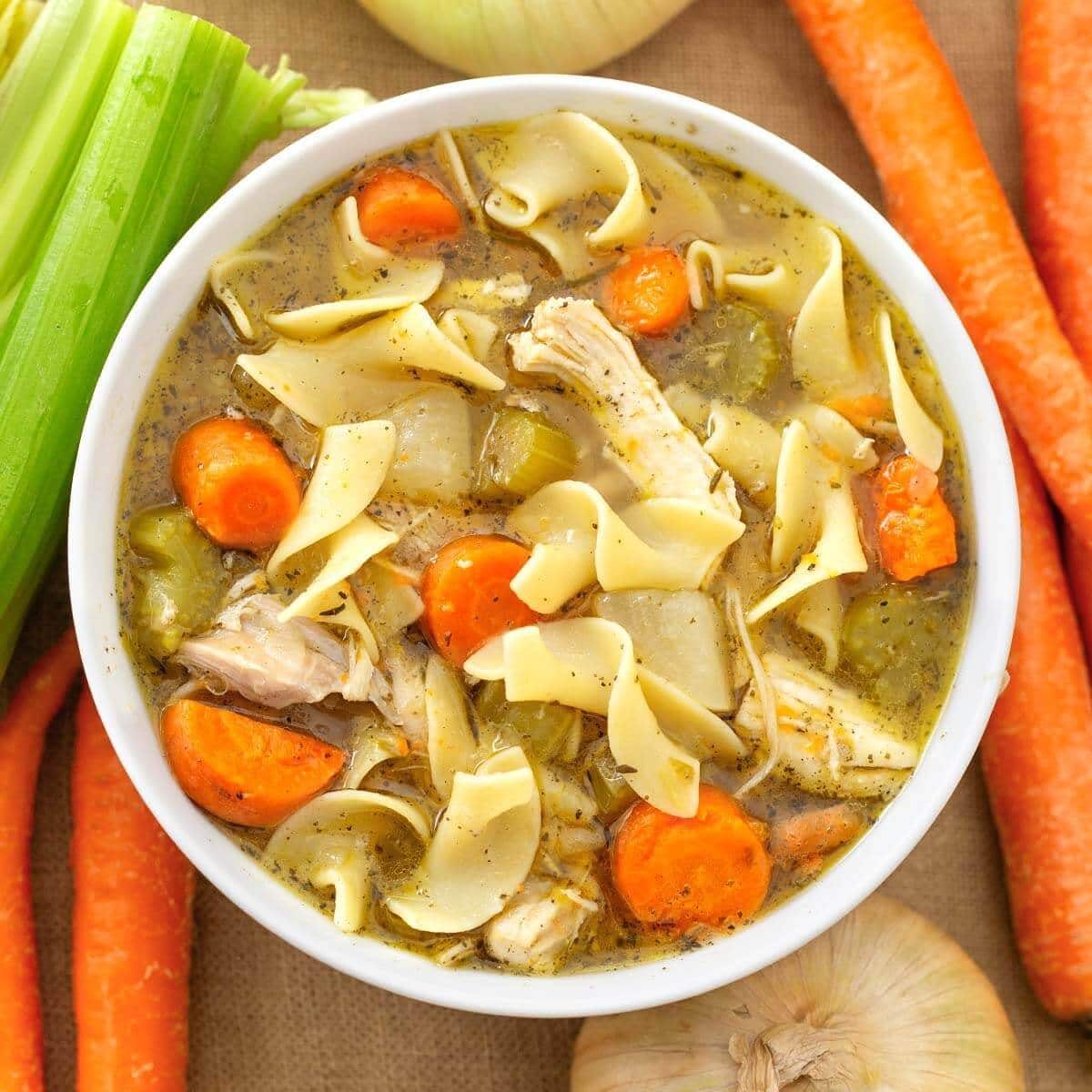 Pressure Cooker Chicken Noodle Soup