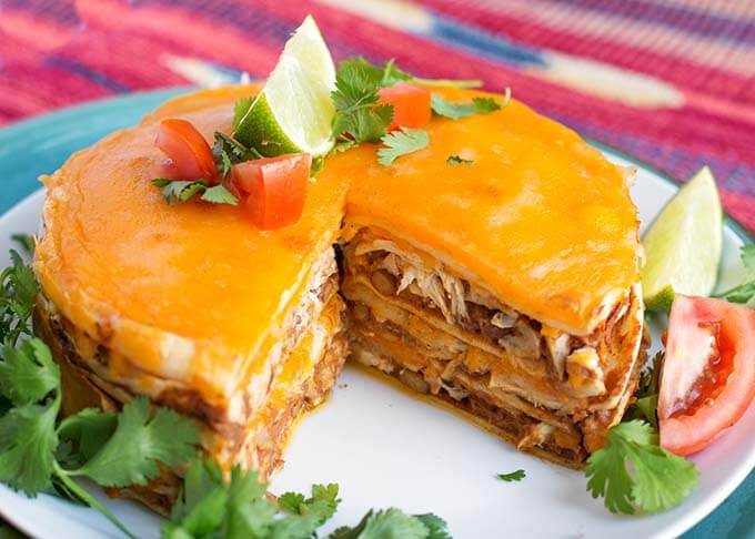 Pressure Cooker Chicken Taco Pie