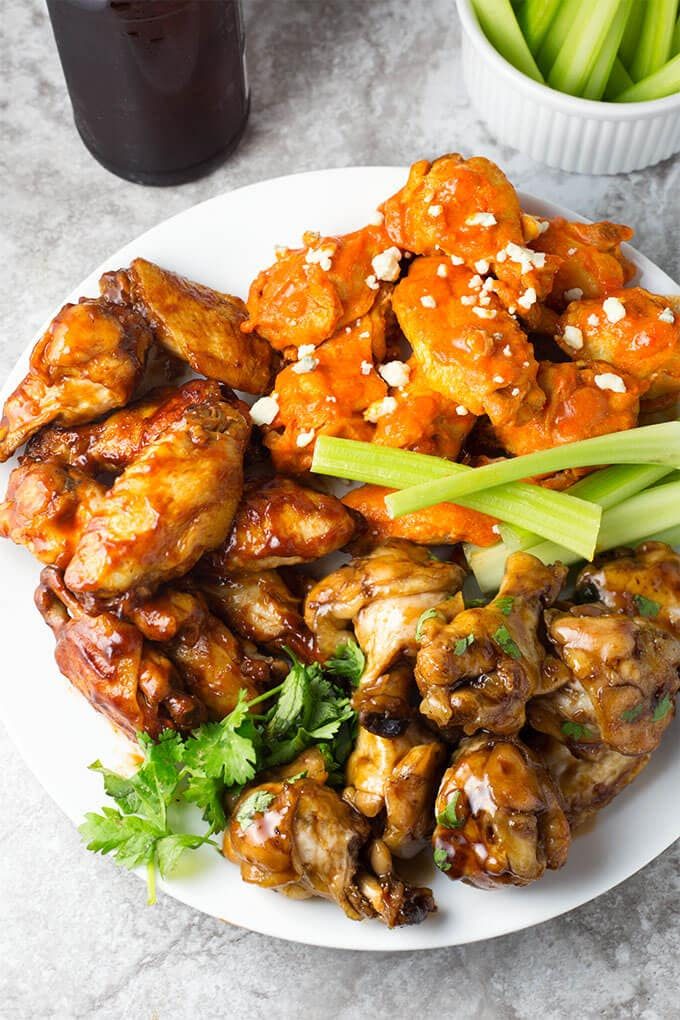 Chicken Wings 3 Ways with Barbecue Sauce