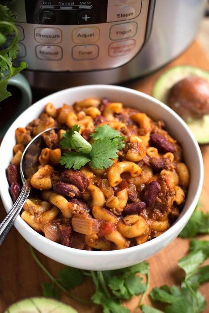 Pressure Cooker Chili Mac