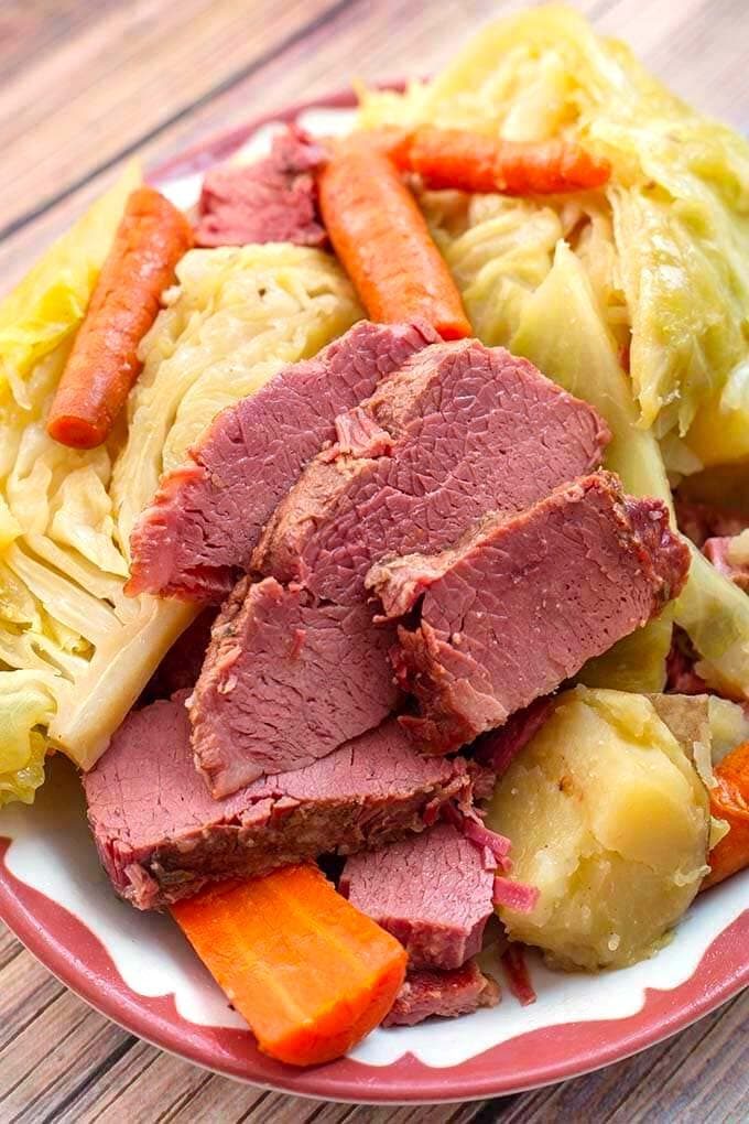 Corned Beef and Cabbage with Med Potatoes Cut