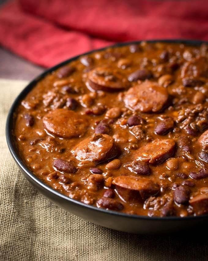 Cowboy Beans in the Pressure Cooker