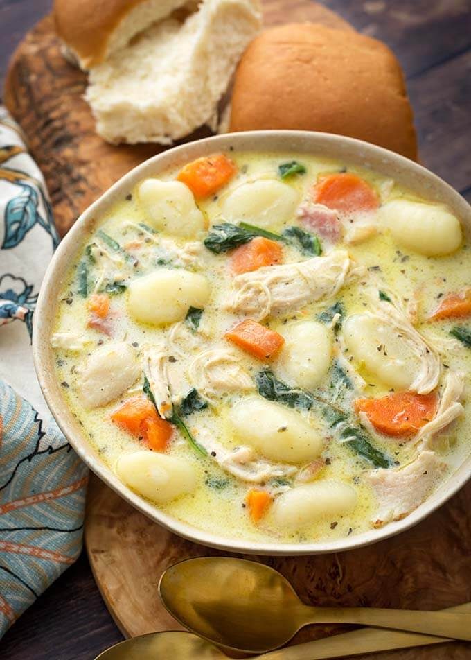 Creamy Chicken Gnocchi Soup with Heavy Cream