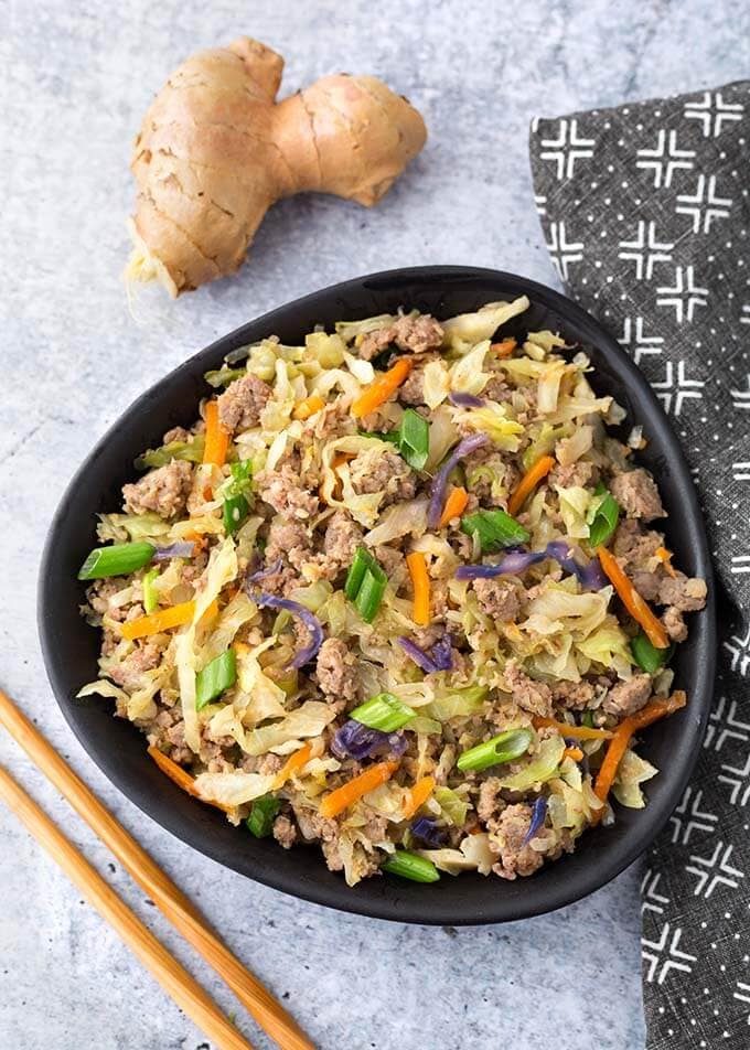 Egg Roll in a Bowl in the Pressure Cooker