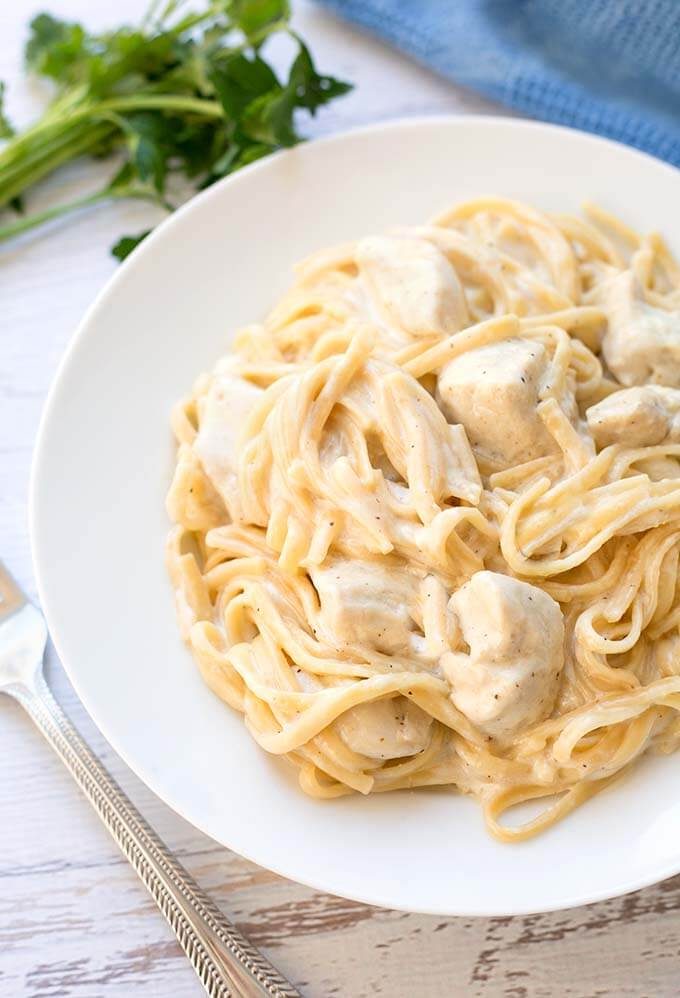 Fettuccine Alfredo with Parmesan Cheese