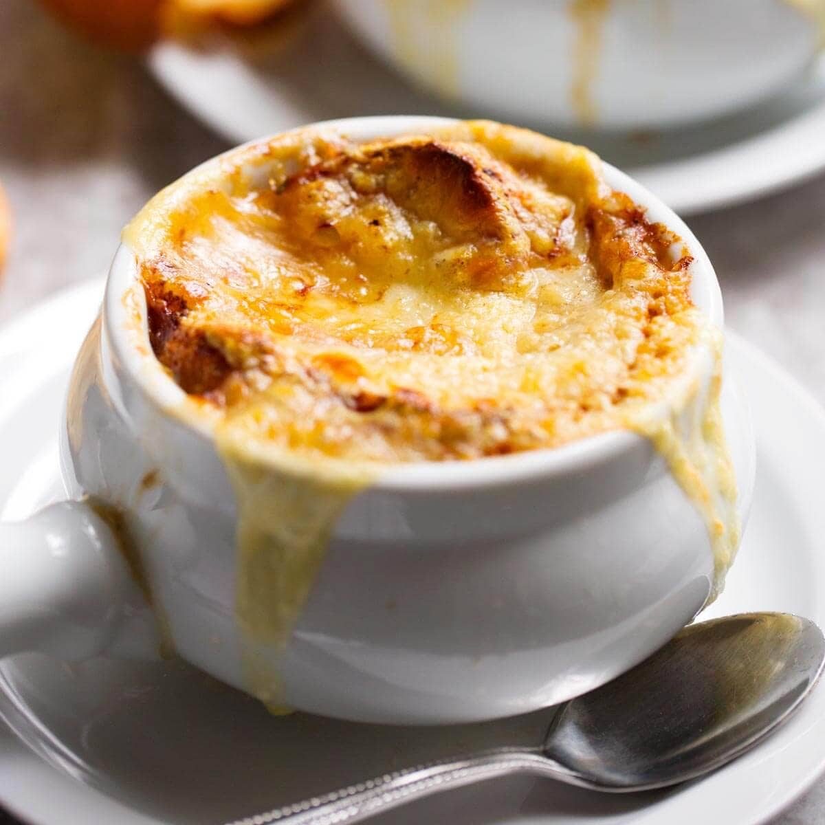 French Onion Soup with Gruyère Cheese