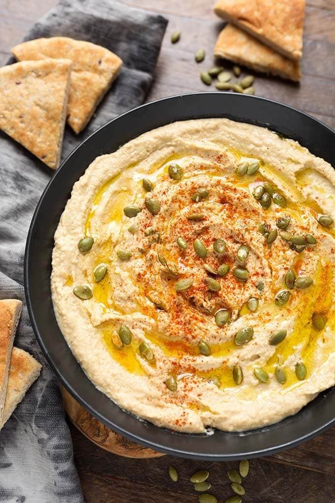 Pressure Cooker Hummus from Dry Chickpeas