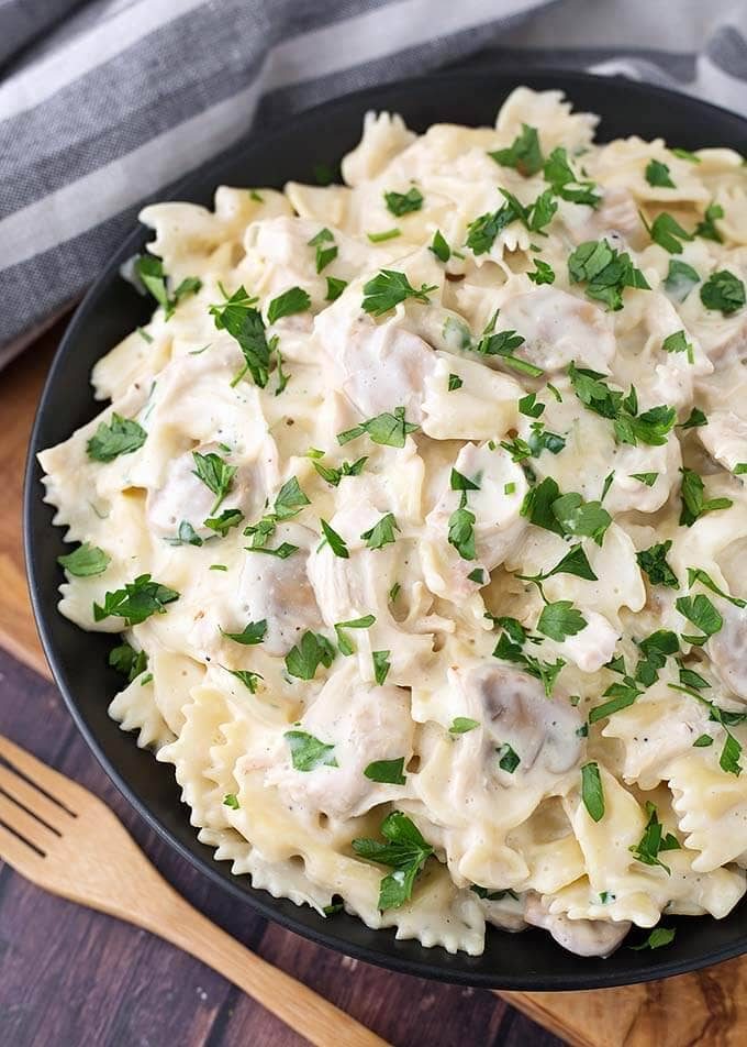 Leftover Turkey Pasta with Cream Chicken Soup