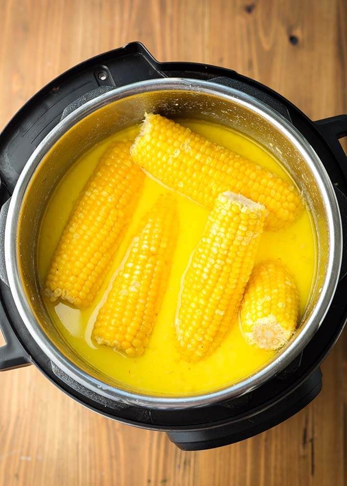 Milk and Honey Corn on the Cob in the Pressure Cooker