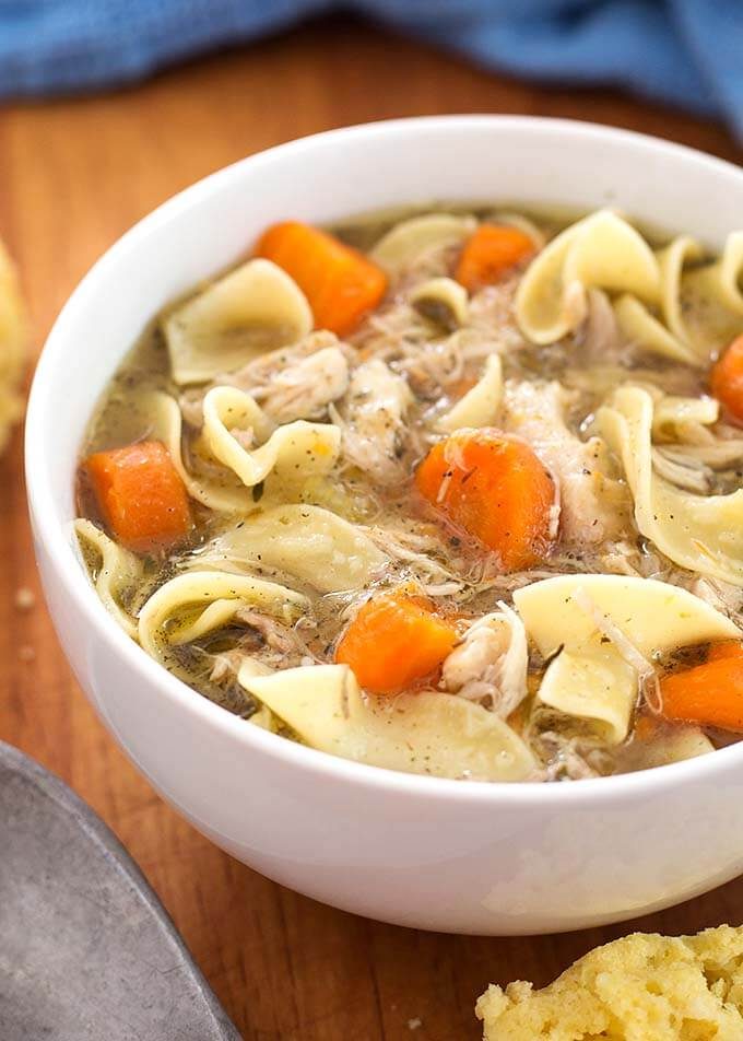 Mini - Game Hen Noodle Soup with Sprig Thyme