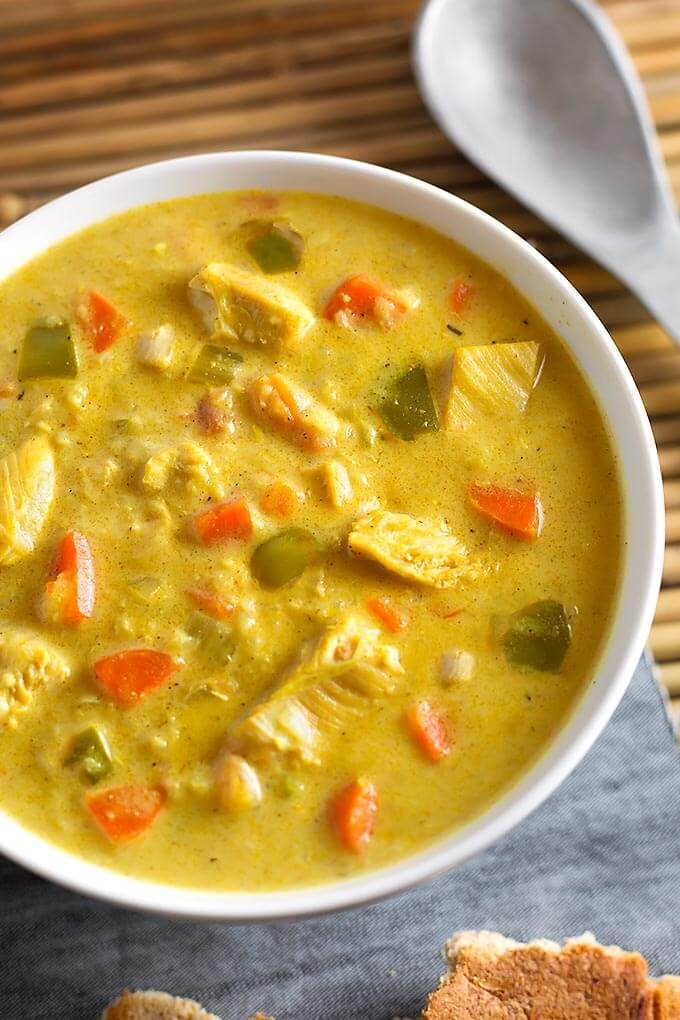 Mulligatawny Soup with Heavy Cream