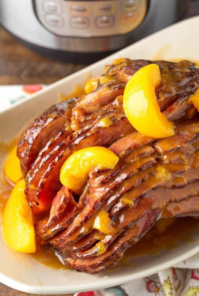 Peach Glazed Ham with Tbsp Corn Starch