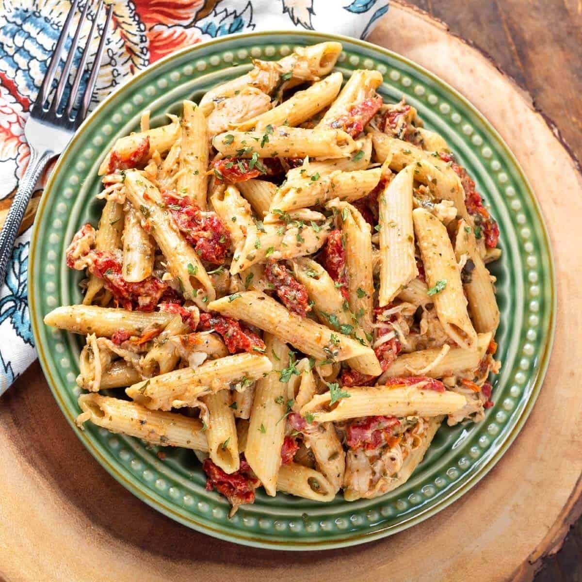 Sun Dried Tomato Pesto Pasta in the Pressure Cooker