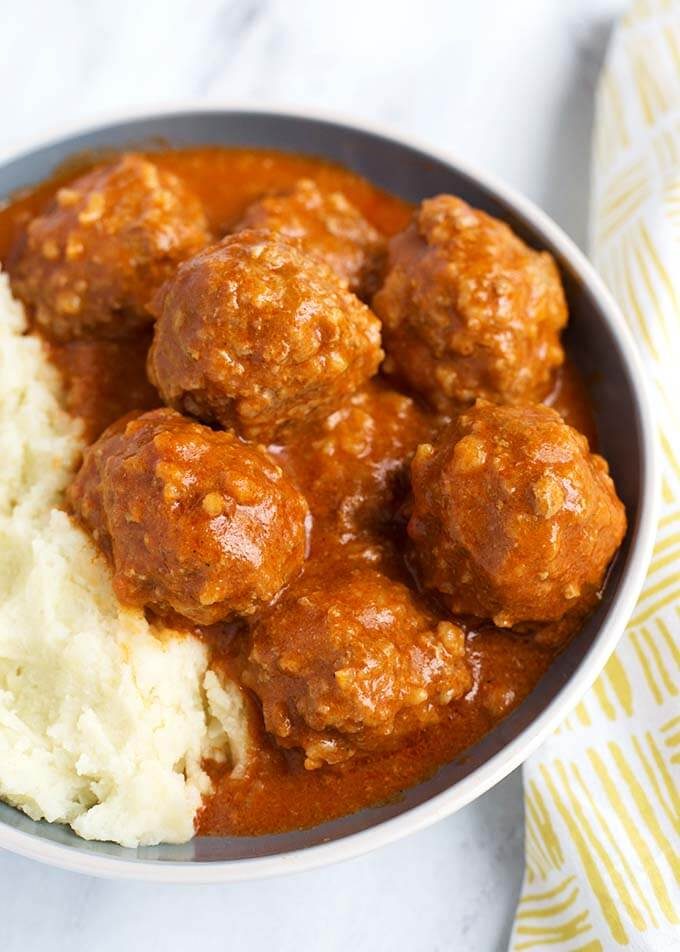 Pressure Cooker Porcupine Meatballs