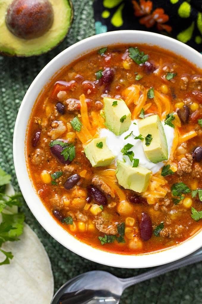 Pressure Cooker Taco Soup