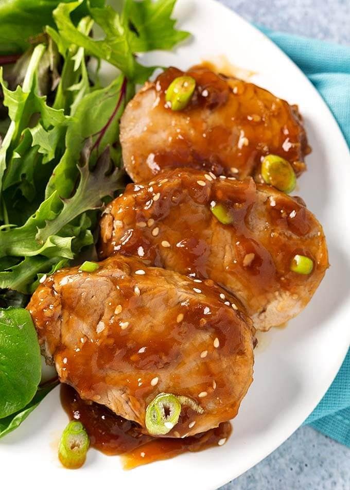 Teriyaki Pork Tenderloin with Hot Rice