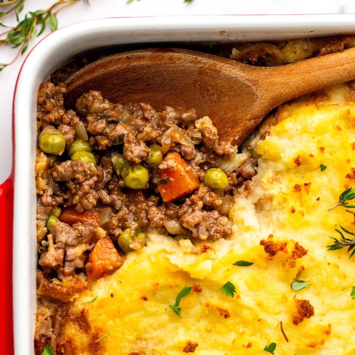 Irish Cottage Pie with Peas